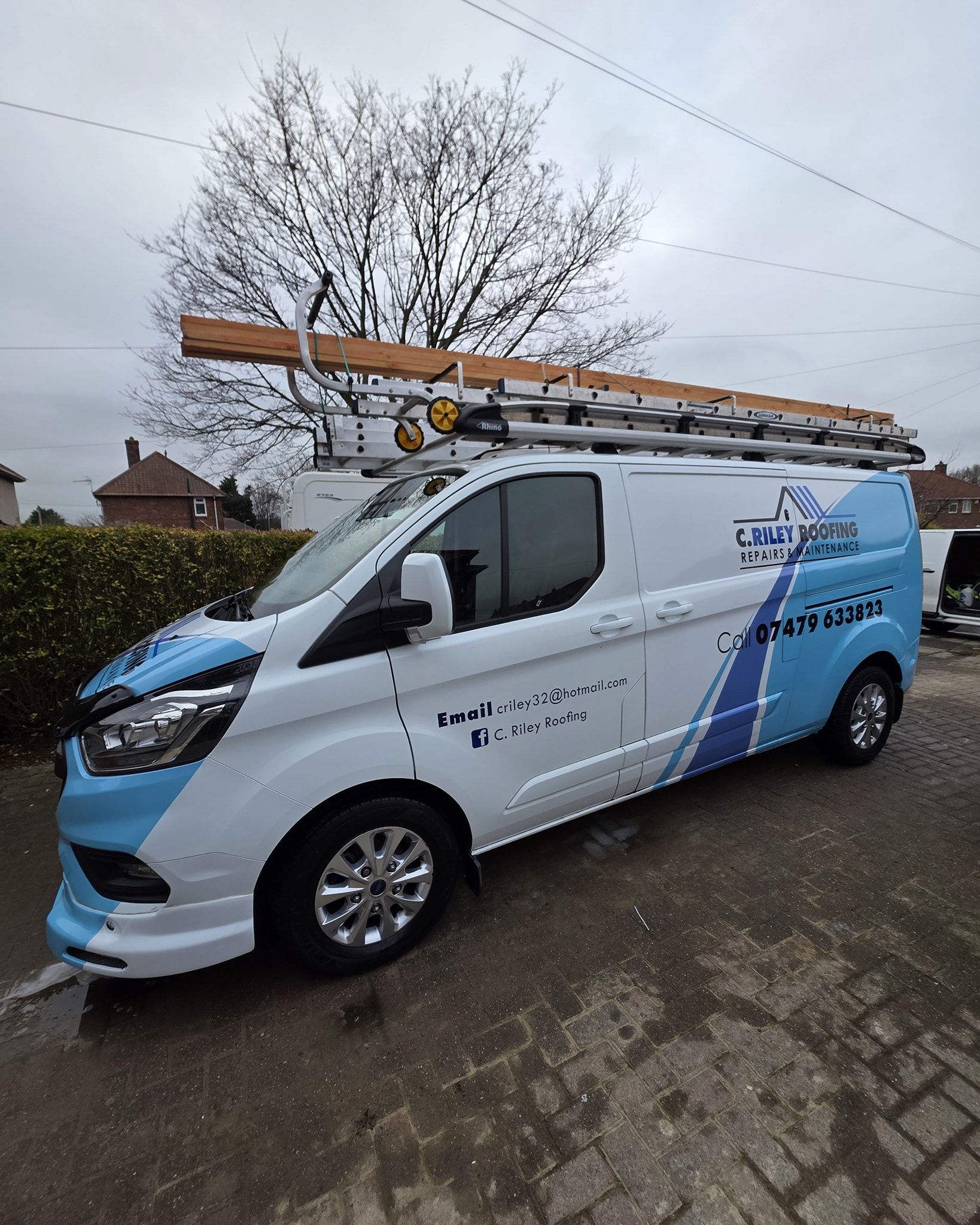 Trade van with livery cleaned by Pamper My Ride