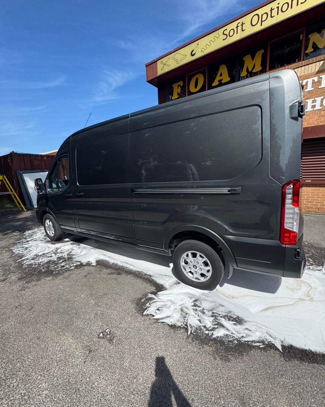 Ford Transit LWB side profile detailed